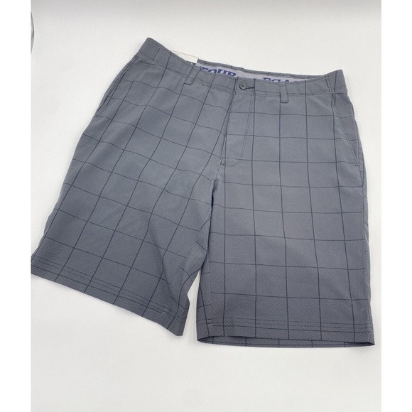PGA Tour Active Waistband Golf Shorts Caviar Premium Flex‎ Twill Size 34 NWT - Picture 1 of 5